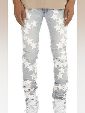 mnml NWT Mens X255 Star Skinny Denim Jeans sz 36